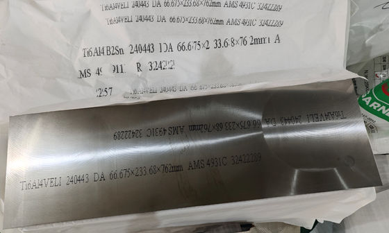 Customization Size Ti6AL6V2Sn Titanium Block AMS4979 H For Aerospace